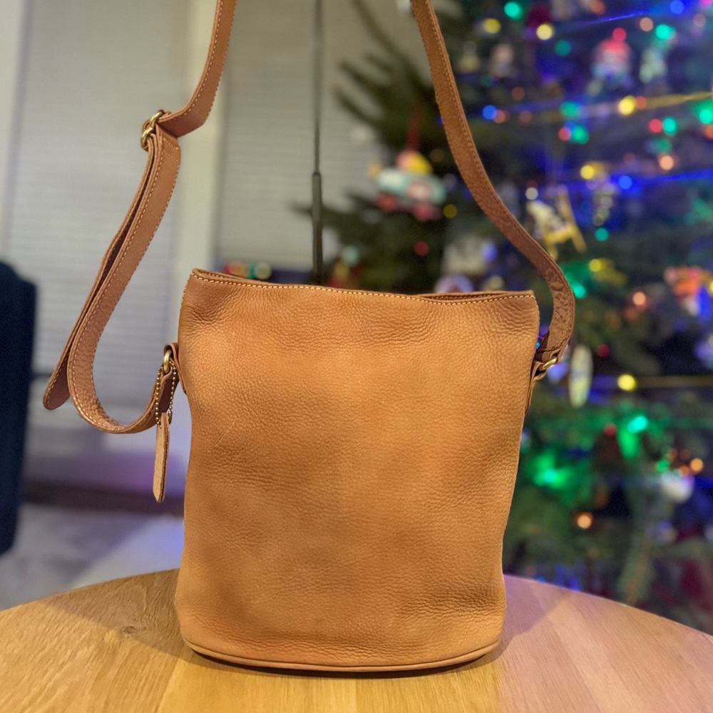 Vintage Coach Sonoma Nubuc Small Bucket Zip Bag From 1997 - Picture 2 of 14